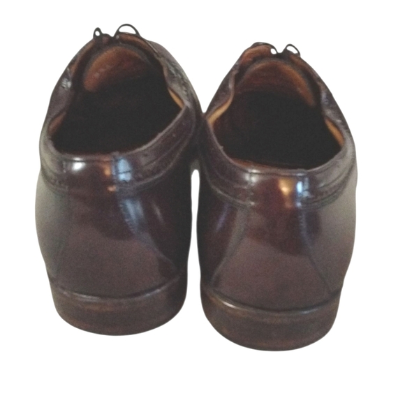 Vintage Bally Lenox Prestige Brown Wing Tip Oxfords Men's Size 7 D - Picture 7 of 10